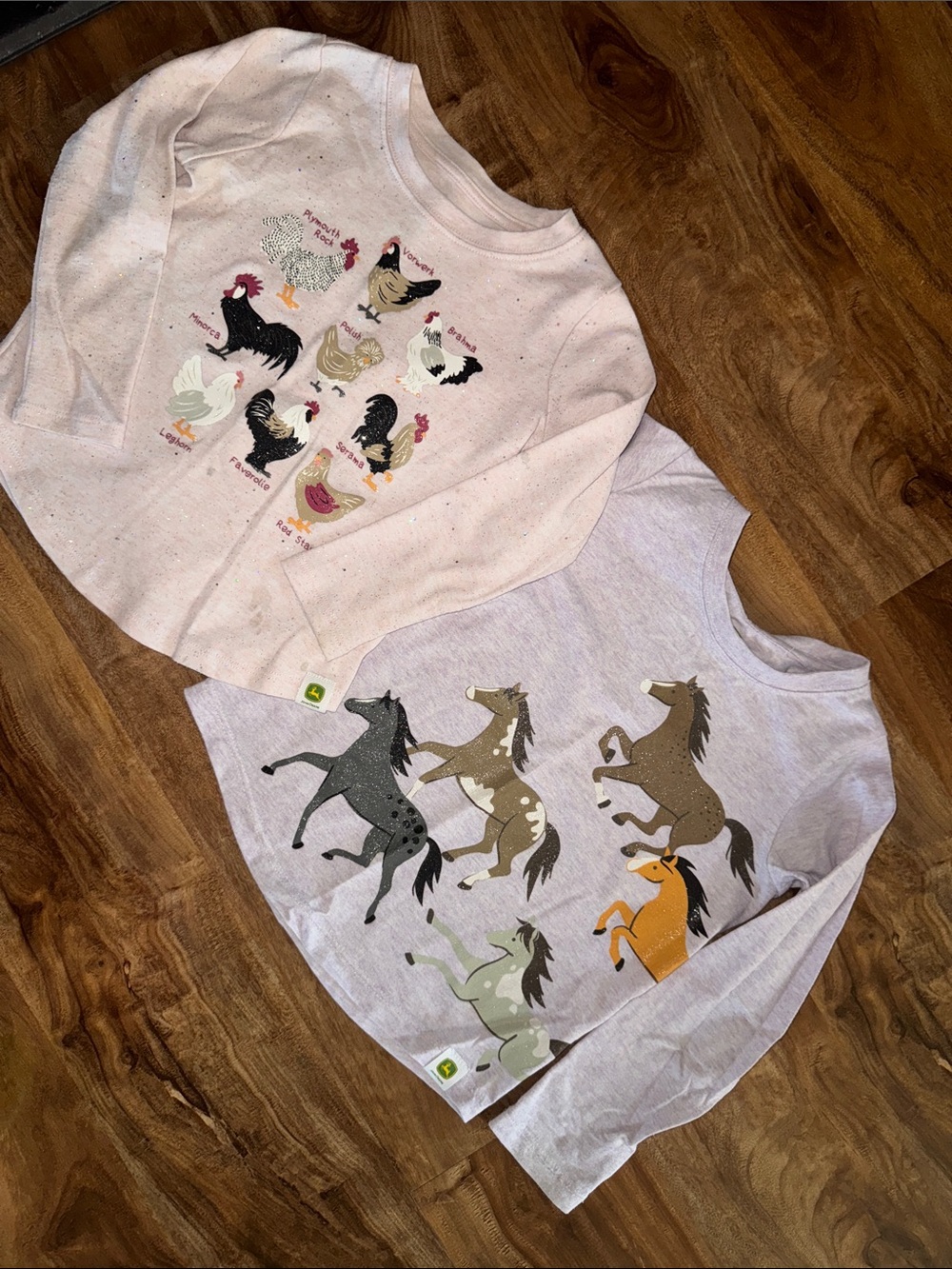 John Deere girls long sleeve T-shirts size 4T